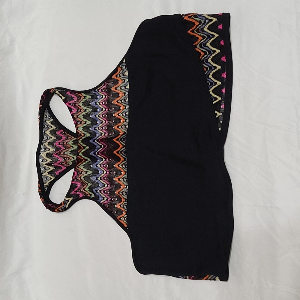 Aerie multi colored sports bra size large